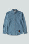 Bio -Jeanshemd (mittelblau)